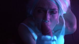 Scarlet Chase's Alluring Black Light Blowjob Close-Up Showdo-9
