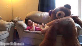 DiaperedonlineCici Cici Thumbsucking on Couch-1