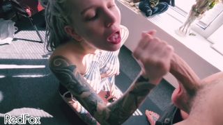 Morning yoga turned into POV DEEP BLOWJOB from dreadlock babes - Red Fox-6