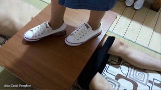 Canvas shoejob ejaculate.-3