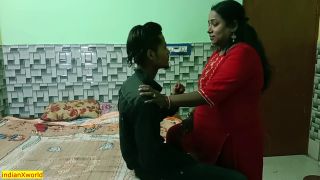 Indian hot bhabhi has hot erotic sex with teen stepbroth...-2