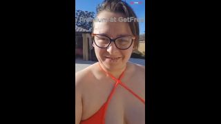 BBW Bikini Nerd Smoking-7