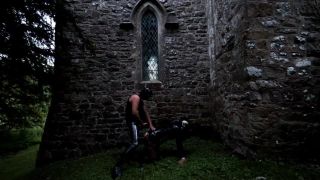 Outdoor Sex in the graveyard latex rubber nun gets face fuck and cock i-[lovely-femdom.com - best femdom porn online]-7