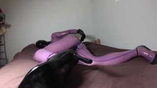 PURPLE LATEX RUBBER DOLL-9