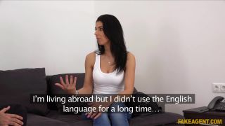 Hot raven haired amateur sucks and fucks in  office-5