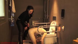 Mistress Ezada-Deepthroated, then fucked and ruined with his head in the toilet (Femdom porn)-5