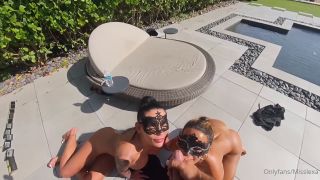 fetish  Femdom porn Miss Lexa, Two Fit Thicc MILF Poolside FFM Threesome  [HD 720p] 2025 -9