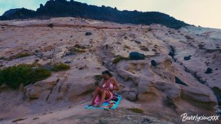 Shameless MILF On Vacation Masturbates On A Public Beach Then Gets Fuck-0