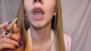 Lucy Spanks - Smoking Hot Blonde - Smoking-3