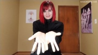 online porn video 49 Nina Crowne – New Latex Gloves at Work on masturbation porn hypnohub femdom-1