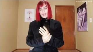 online porn video 49 Nina Crowne – New Latex Gloves at Work on masturbation porn hypnohub femdom-2