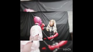 Miss Laura - mistresslaura11 () Mistresslaura - nbsp full clipnbsp red pvc glove worship spitting and slapping my masked gimp is so 12-12-2019-2