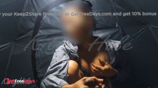 Chindo Horny Colmek Diluar Tenda Saat Camping - Asian girl masturbates in camping tent-6