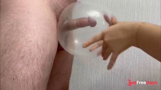 [GetFreeDays.com] made the guy fuck a pumped up condom and then sucked his fat cock Adult Leak October 2022-4