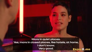Small Tits Saba Shy But Enjoys BDSM Three Way With Strangers - XXX-1