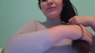 Larissa -webcam – slim & stacked babe with huge milky tits part 3. BigTits!-9