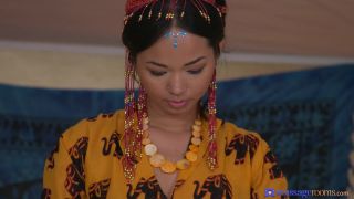 Thai masseuse orgasms on hard cock Foot!-1