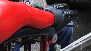 free xxx video 3 bloody femdom HouseofGord: Trussed and Transported, catsuits on fetish porn-9