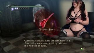 Masturbation Lovense Connected Gaming Sexy Bimbo Plays Bayonetta Episode 2-0