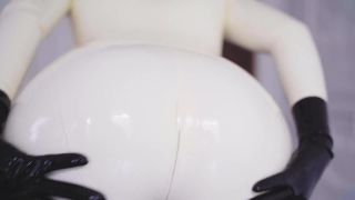 free porn clip 32 Miss Ellie Mouse – Sexy Sounds of White Latex Catsuit | latex | bdsm porn kigurumi fetish-0