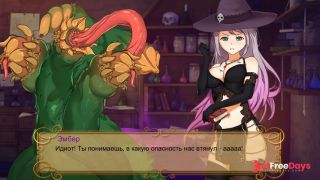 the cunning monster woke up and started to fuck the witch doggy style in the pussy and ass at the sa-7