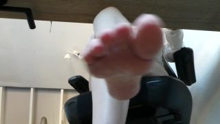 superb femdom feet porn | Naughty Eva - Foot Tease under my desk - Teasing | footworship-2