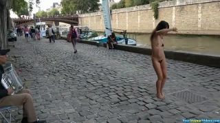 Crazy hairy naked in street-4