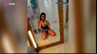 [GetFreeDays.com] Hot latina teasing in front of the mirror filming with her Ray Ban Meta Smart glasses Sex Film April 2023-2