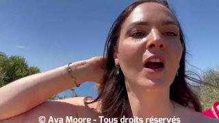 Ava Moore – The Public Exhibit in Downtown Ibiza Ends up Squirting and with a Good Blowjob Bukkake!-9