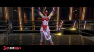3D sexy cosplay slut stripper naked her big boobs dance for you-1