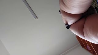 In The Kitchen Amateur hairy brunette, big tits, sensual hairy woman in the kitchen.-3