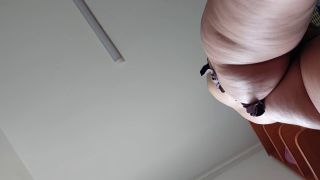 In The Kitchen Amateur hairy brunette, big tits, sensual hairy woman in the kitchen.-9