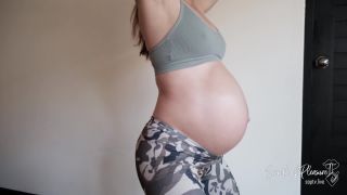 Molly Sweet 38 weeks Pregnant Yoga Exercises - Yoga-8