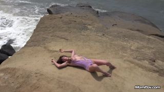 Spanish MILF gets nude at the beach Milf-2