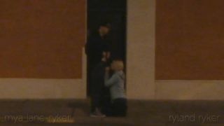 Mya Lane - Blowjob in the Streets at Night (Euro sex)-5
