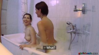 Daphne Angel,Kira Zen - Big boobs girl in foamy bath with best friend - Girlfriends XXX-3