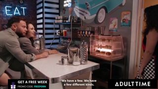 Tiny Tits ADULT TIME - College Girl Liz Jordan Enjoys RISKY PUBLIC SUCK and FUCK With Older Date At Restaurant-8