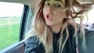 Molly Kelt Amateur Sex In The Car On The Roads - Public-5