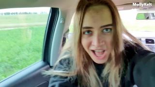 Molly Kelt Amateur Sex In The Car On The Roads - Public-6
