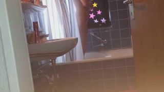 Long spying of a sexy sweetie in bathroom-1