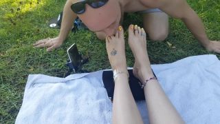 Goddess gets her feet worshipped-7