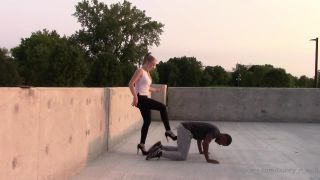 online clip 46 femdom hard whipping femdom porn | bunny_n_wolf - On the roof of a house a girl beats a guy in the balls | fetish-2