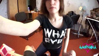 ADOLFxNIKA - Stepsister Asked for Money from her Brother Drooling Blow ...-1