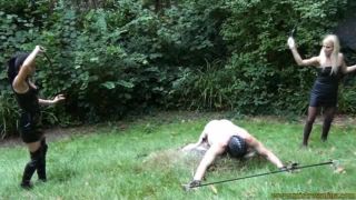 online porn video 35 Asian Mistress Nina - Mistress Nina and Natalie Black outdoor session, anal fetish on cumshot -2