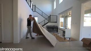 Isaacandandrea, Andreasmelons  onlyfans on Isaacandandrea Surprises Boyfriend in New House Wearing Tiny Outfit in steamy OnlyFans video-7