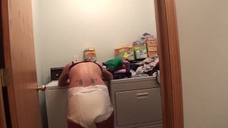 DiaperedonlineAmber Amber Doing Laundry-8