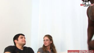 Normal slut with glasses wants her band to watch how she fucks....-3
