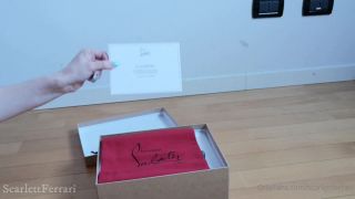 asian feet femdom scarlettferrari  My first pair of Louboutins - Unboxing, scarlettferrari on femdom porn-6