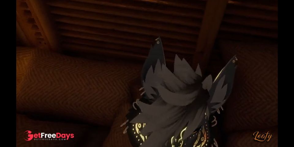 Needy furry boyfriend got wobbly legs after this passionate night