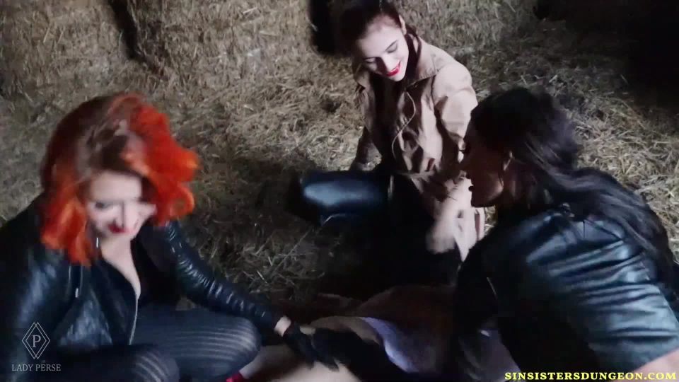 free adult clip 5 SinSistersDungeon – Lady Perse: Slave Caught On The Road And Used By Us - oral - cumshot bald fetish